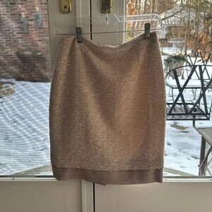 Di Mastro real Italian fashion Tan/Cream mini skirt